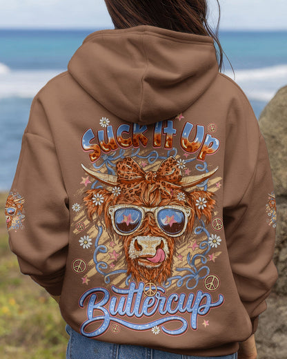 SUCK IT UP BUTTERCUP COW ALL OVER PRINT - TYQY2905261