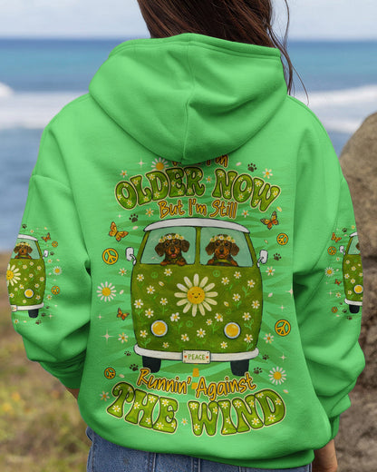 RUNNING AGAINST THE WIND DACHSHUND DOG  ALL OVER PRINT - TLNO2605261