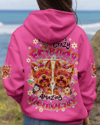 GOOD TIMES CRAZY FRIENDS YORKSHIRE TERRIER DOG ALL OVER PRINT - TY1405261