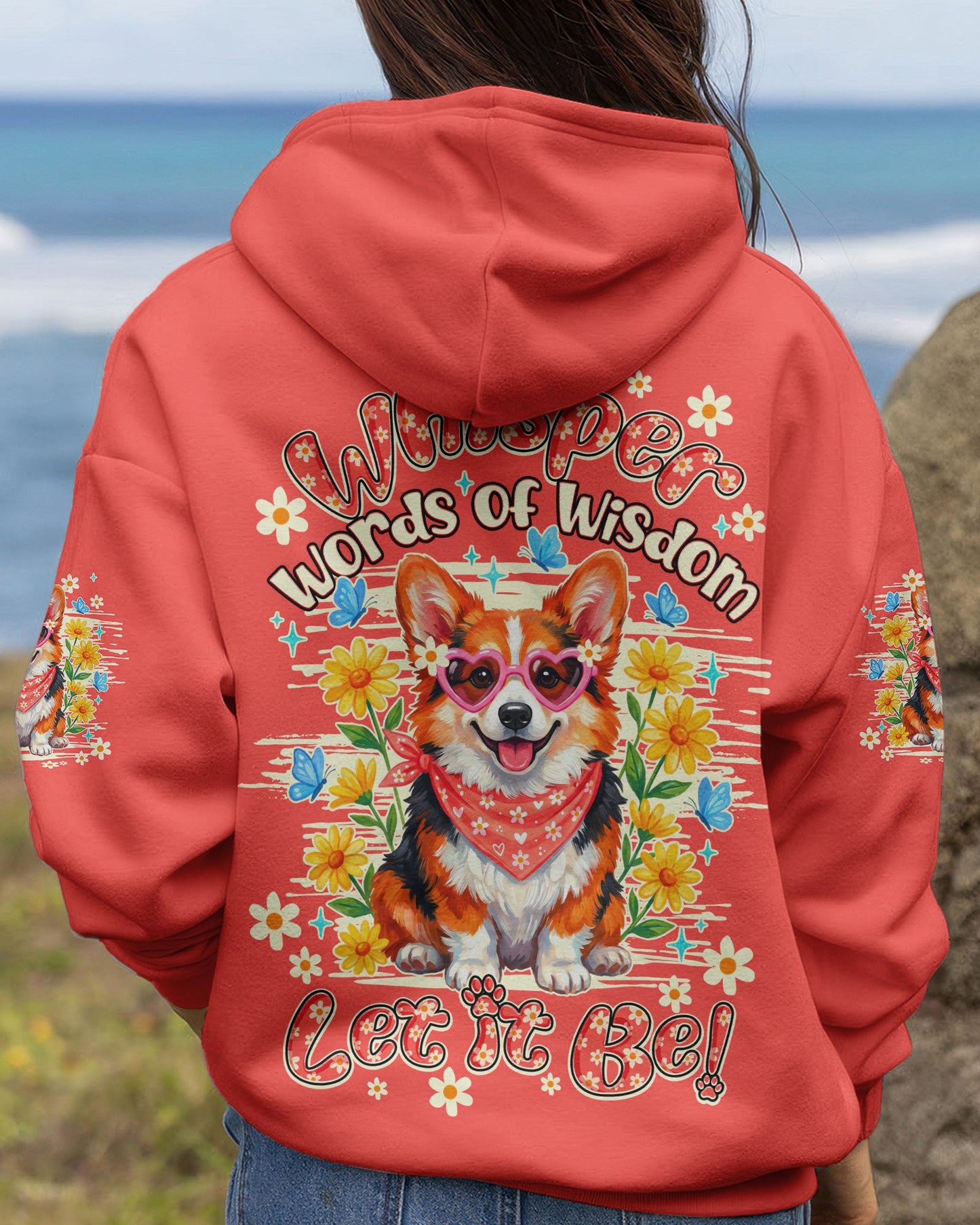 WHISPER WORDS OF WISDOM LET IT BE CORGI ALL OVER PRINT - TY0904262