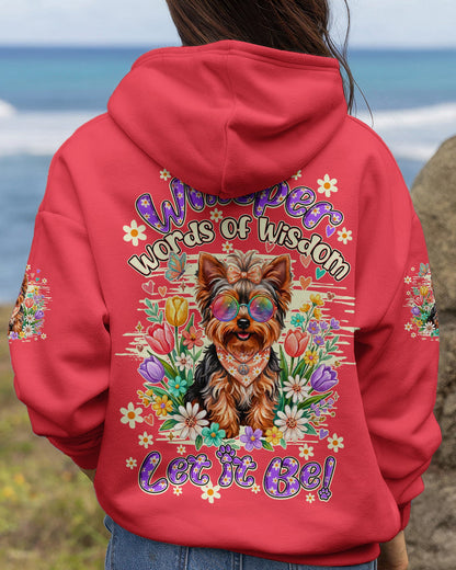 WHISPER WORDS OF WISDOM LET IT BE YORKSHIRE TERRIER DOG ALL OVER PRINT - TY0405264