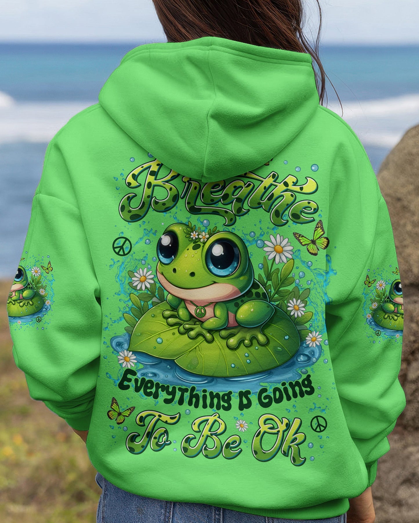 JUST BREATHE FROG ALL OVER PRINT - TYLN2705262