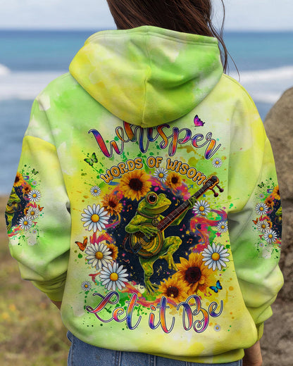 WHISPER WORDS OF WISDOM LET IT BE FROG ALL OVER PRINT - TYLN2606262