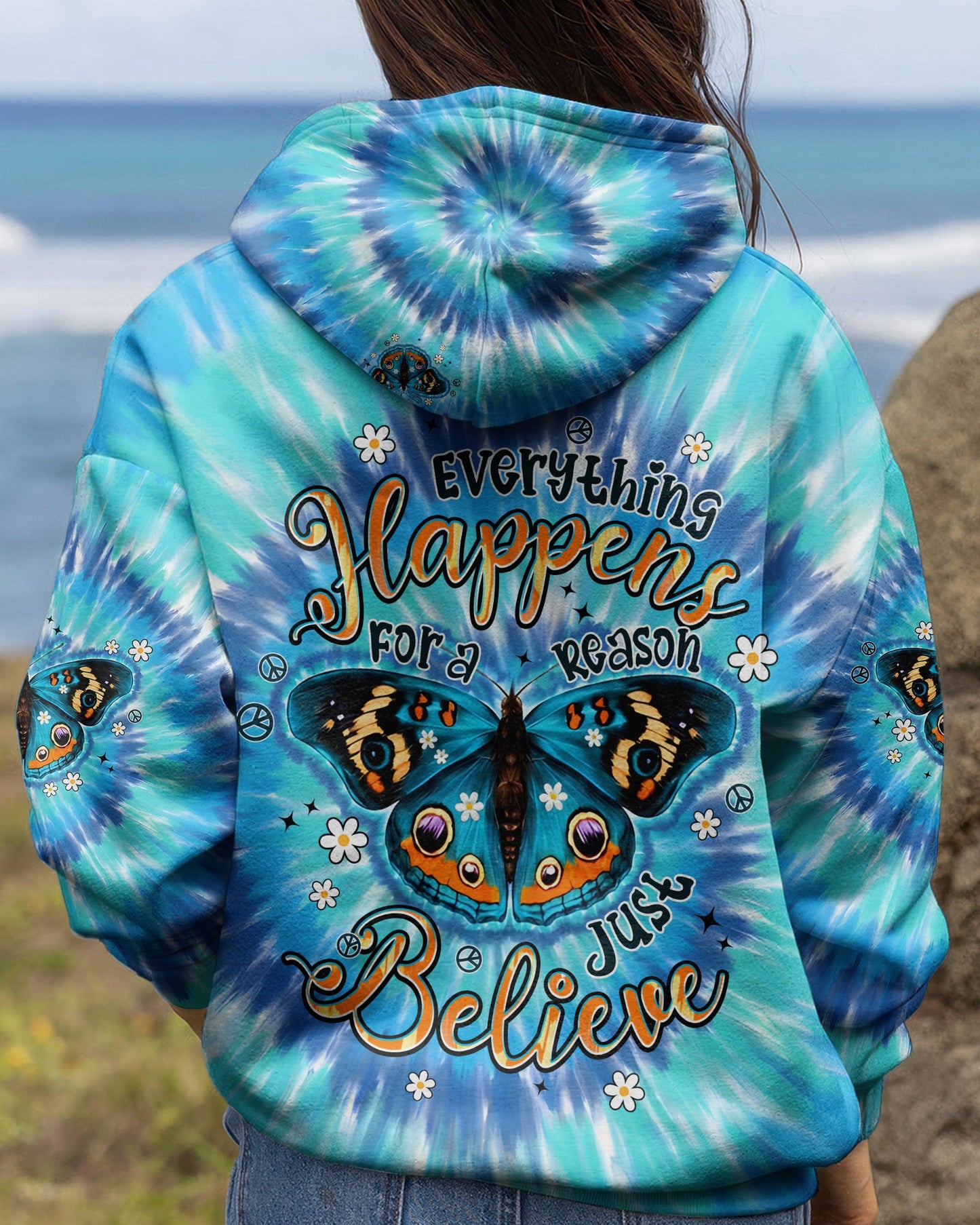 JUST BELIEVE BUTTERFLY ALL OVER PRINT - TYPQ0705261