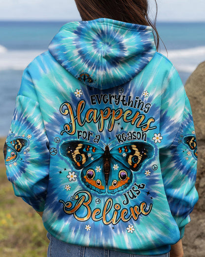 JUST BELIEVE BUTTERFLY ALL OVER PRINT - TYPQ0705261