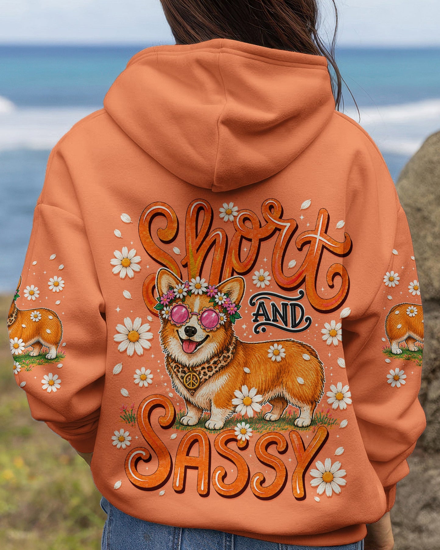 SHORT AND SASSY CORGI DOG ALL OVER PRINT - TLNT0906263