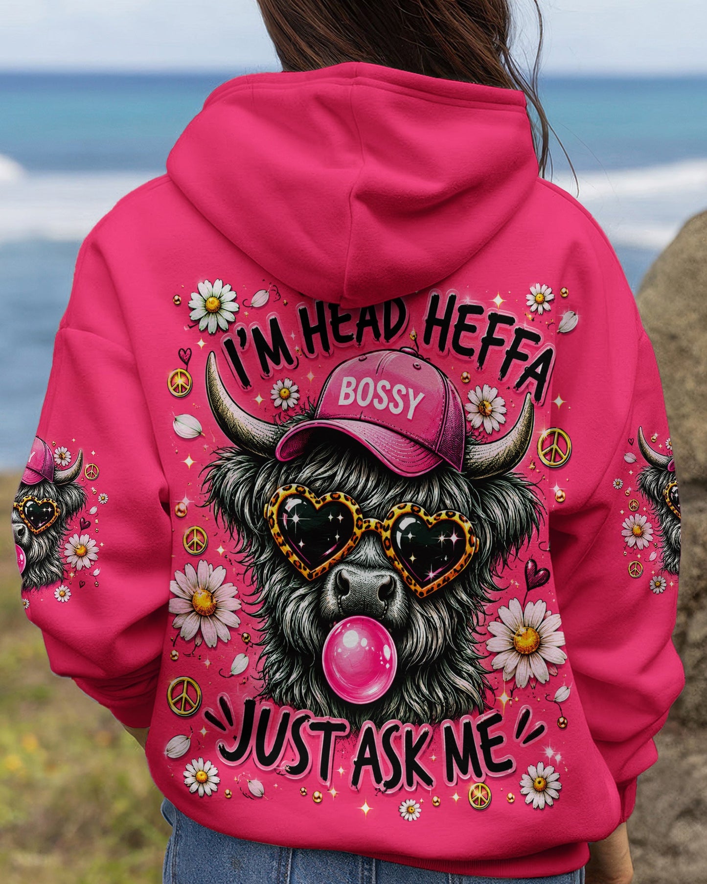 I’M HEAD HEFFA JUST ASK ME COW ALL OVER PRINT  - TLNO2505261