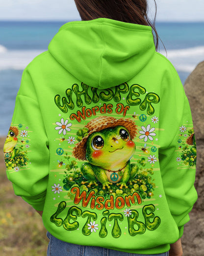 WHISPER WORDS OF WISDOM LET IT BE FROG ALL OVER PRINT -  TLNO0707262