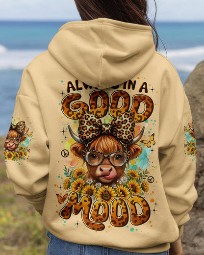 ALWAYS IN A GOOD MOOD COW ALL OVER PRINT - TYLN2105262