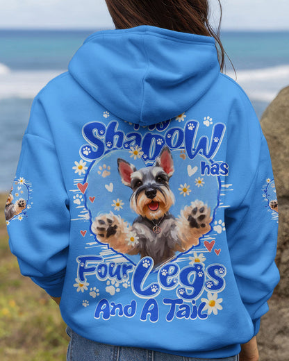 MY SHADOW HAS FOUR LEGS AND A TAIL SCHNAUZER DOG ALL OVER PRINT - TY2005261