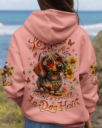 LOVE IS IN THE AIR DACHSHUND DOG ALL OVER PRINT   - TLNO0405261
