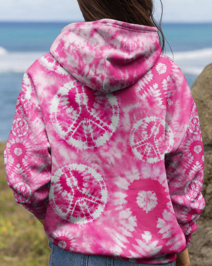 PINK PEACE SWIRL ALL OVER PRINT - RI1006261