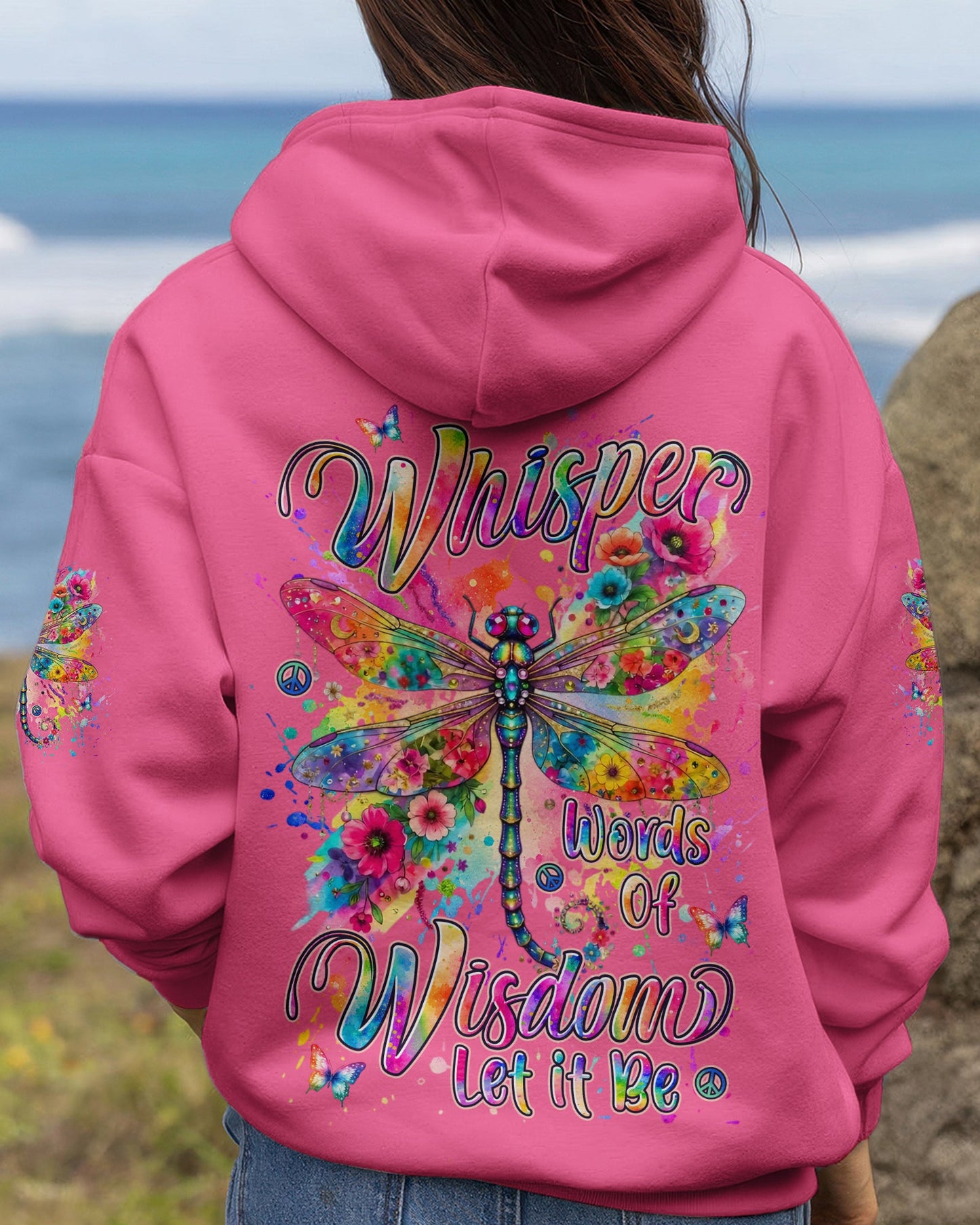 WHISPER WORDS OF WISDOM LET IT BE DRAGONFLY ALL OVER PRINT - TYLN0406263