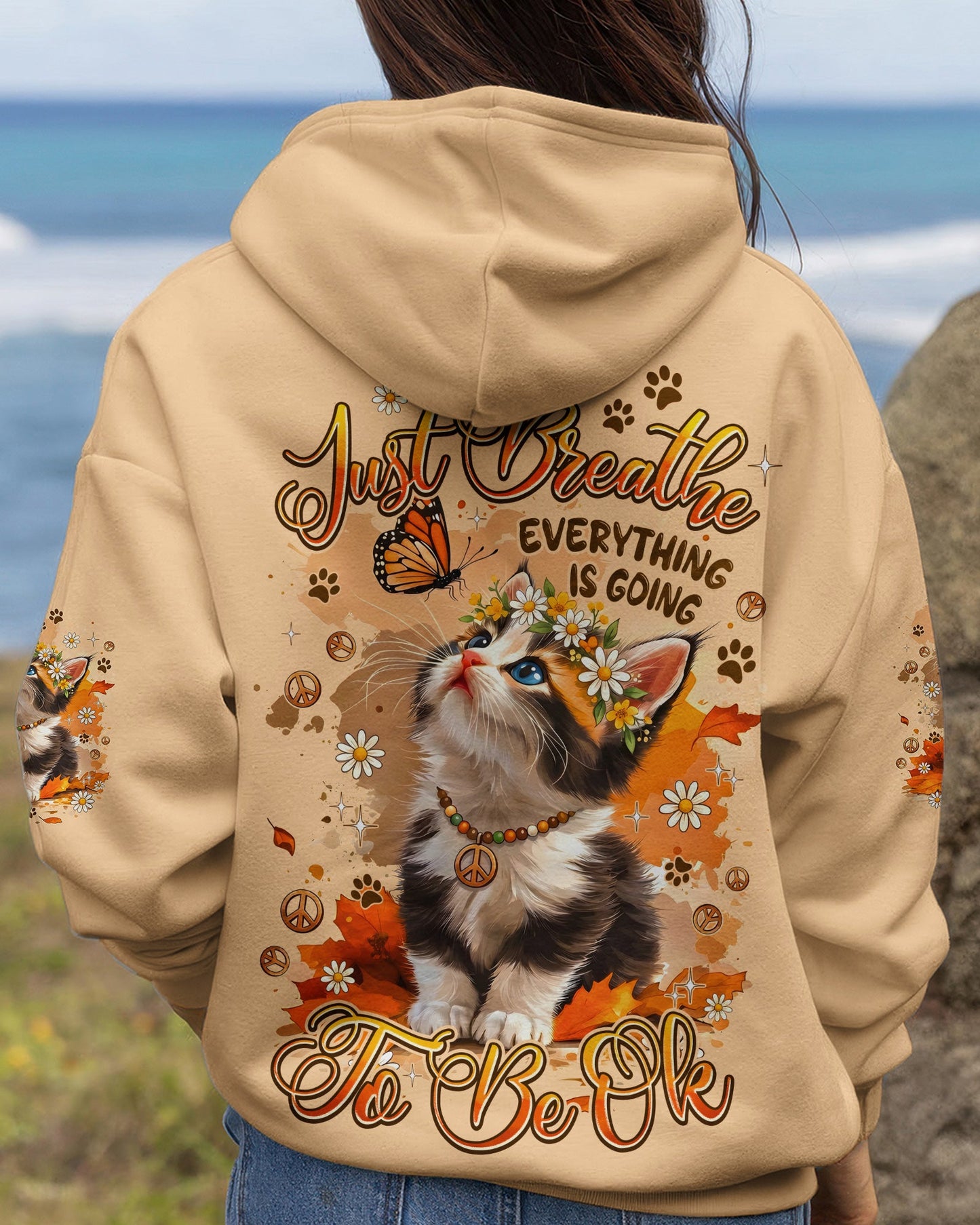 JUST BREATHE CAT ALL OVER PRINT - TYPQ1805261
