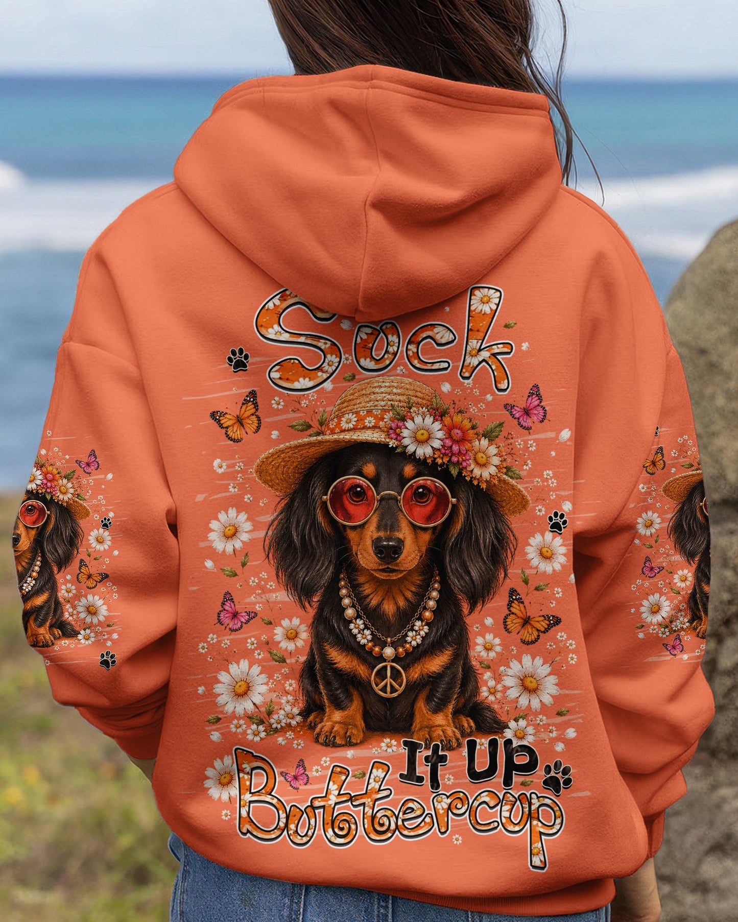 SUCK IT UP BUTTERCUP DACHSHUND DOG ALL OVER PRINT - TLHN2805262
