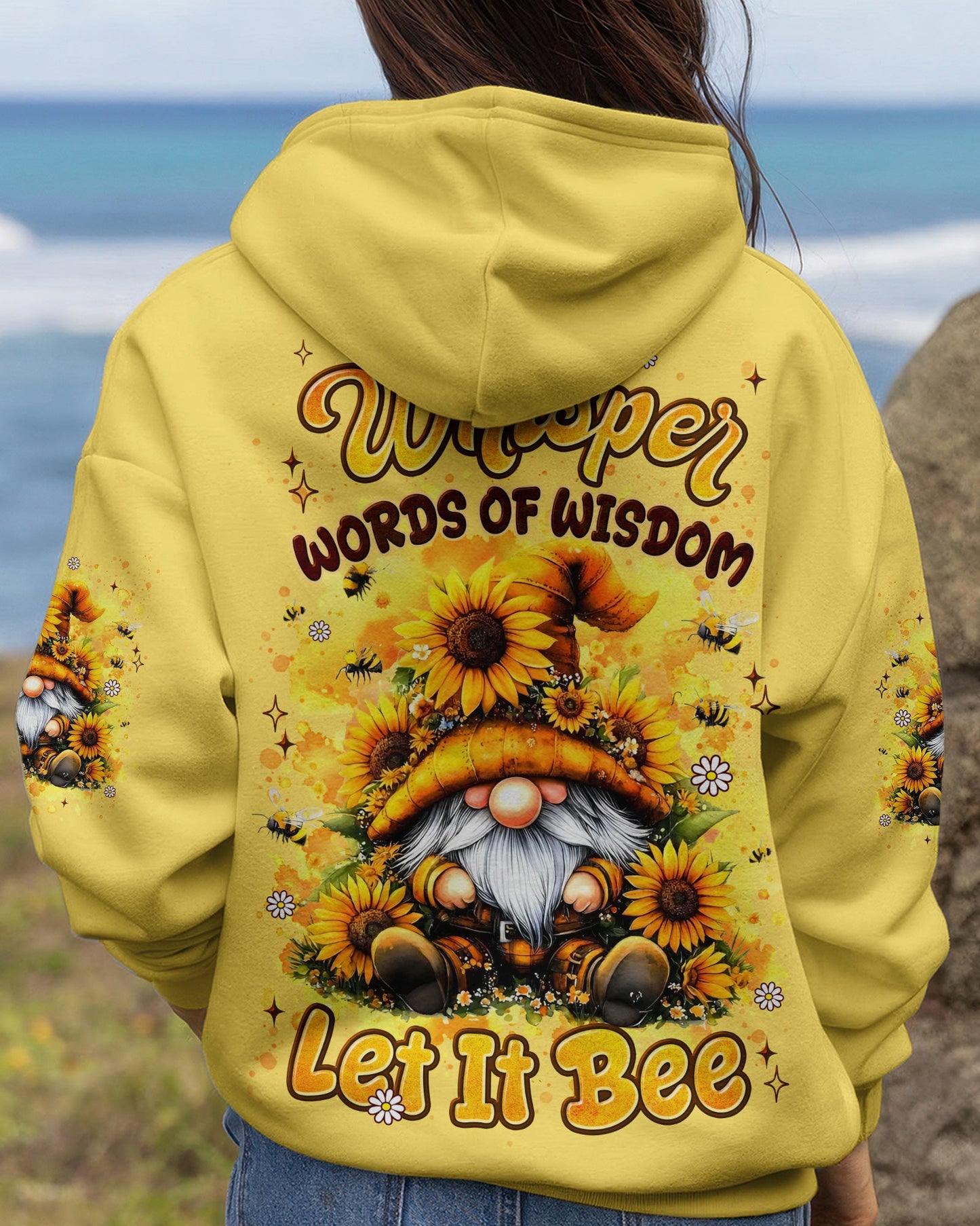 WHISPER WORDS OF WISDOM LET IT BEE GNOME ALL OVER PRINT - TYLN2206262