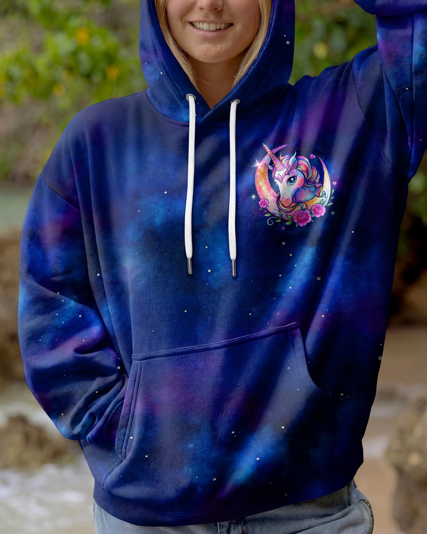 UNICORN KISSES MAGICAL WISHES GALAXY ALL OVER PRINT – KM1604262