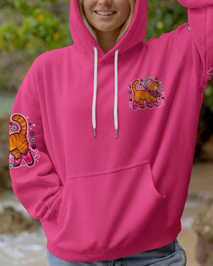 MEOWDY PAWTNER ORANGE TABBY CAT ALL OVER PRINT - TLNO0907262