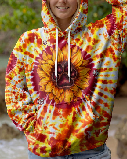YOU ARE MY SUNSHINE PAW PRINT SUNFLOWER BURST ALL OVER PRINT  - TLTW3006264