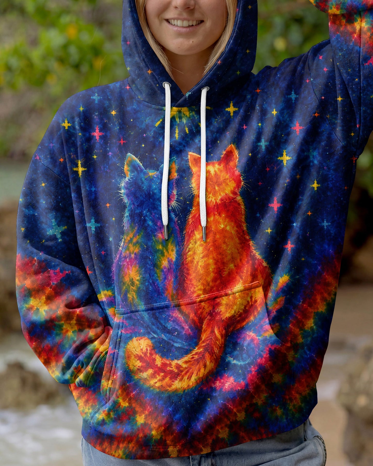 I LOVE YOU IN EVERY UNIVERSE CAT ALL OVER PRINT - KMTM1706261