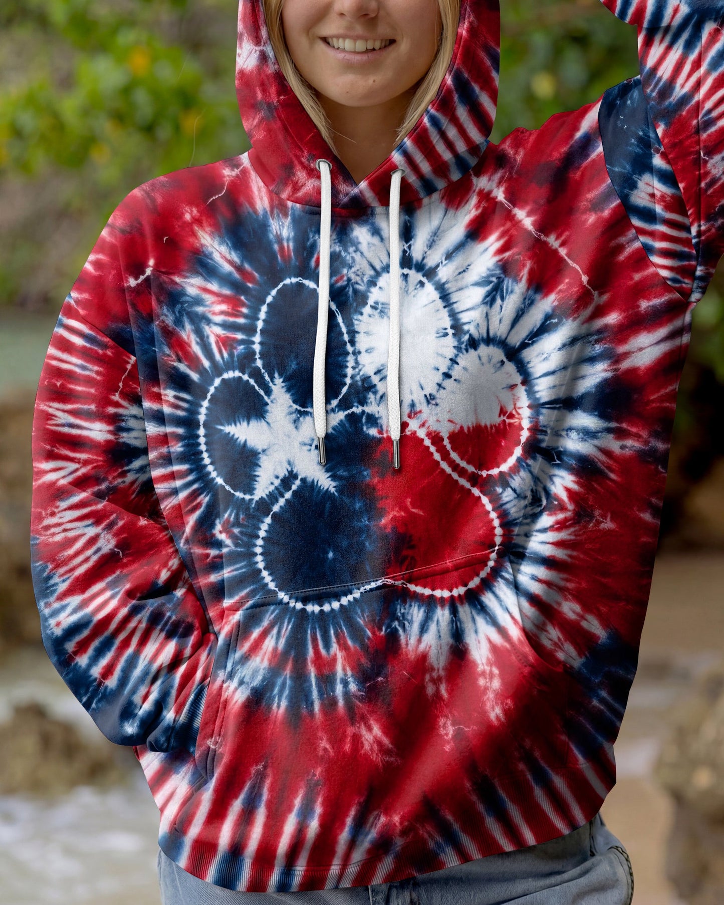 TEXAS PAW PRINT BURST ALL OVER PRINT   - TLTW1206262