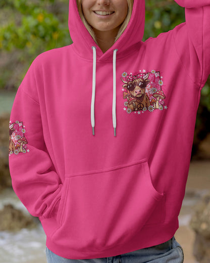 PEACE LOVE AND MOOO COW ALL OVER PRINT - TY1906262