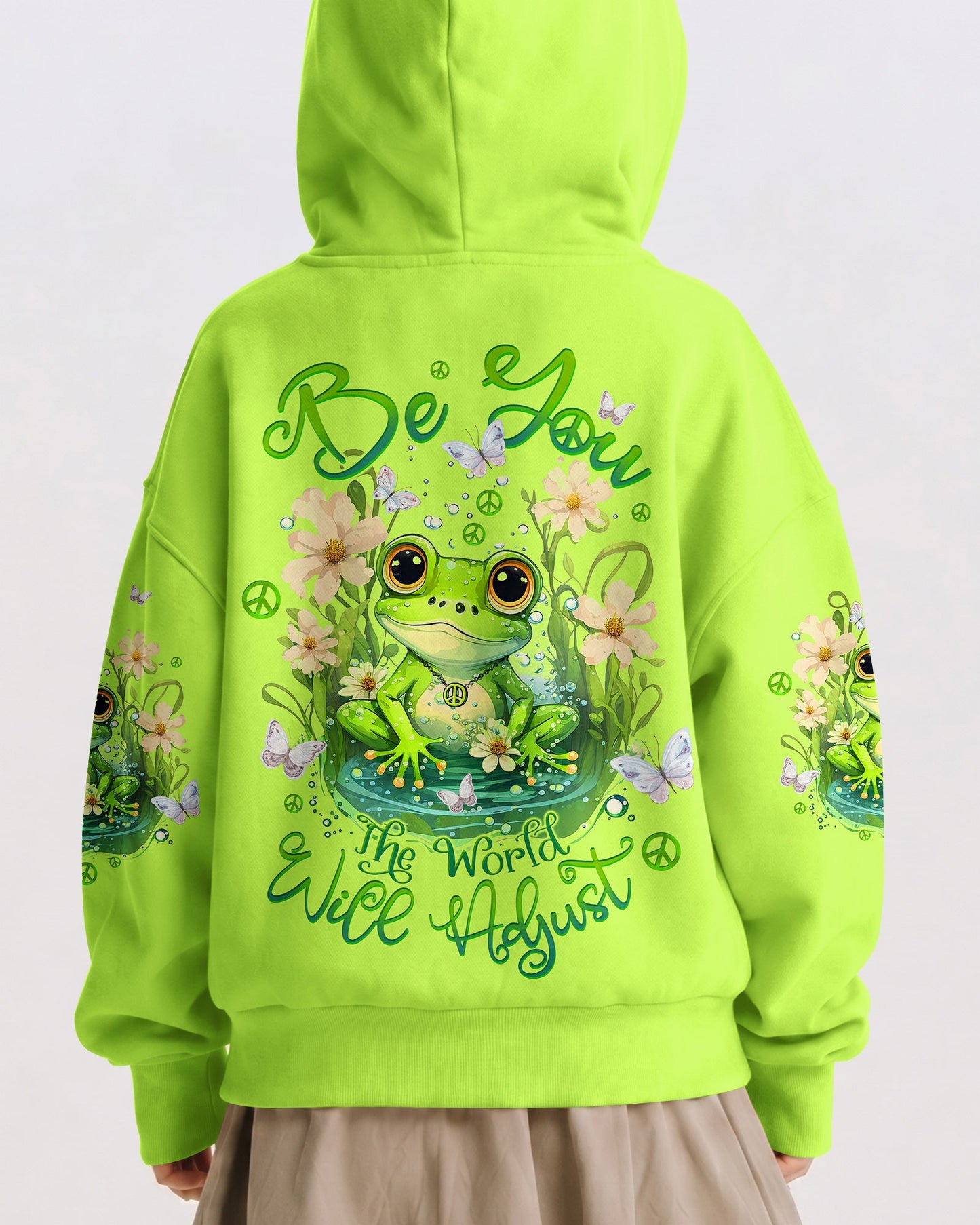 BE YOU THE WORLD WILL ADJUST FROG KIDS ALL OVER PRINT - TLTW1512234