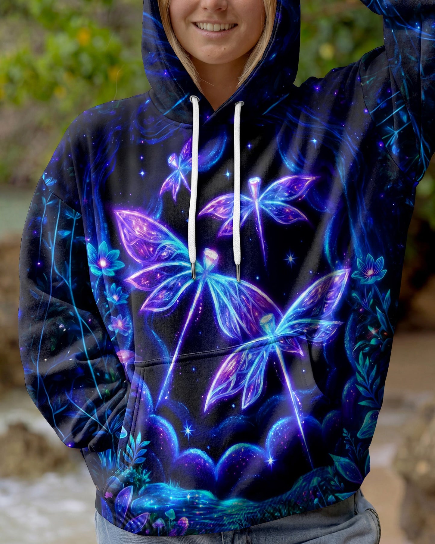 JUST BREATHE AND BELIEVE DRAGONFLY ALL OVER PRINT - RI1405261