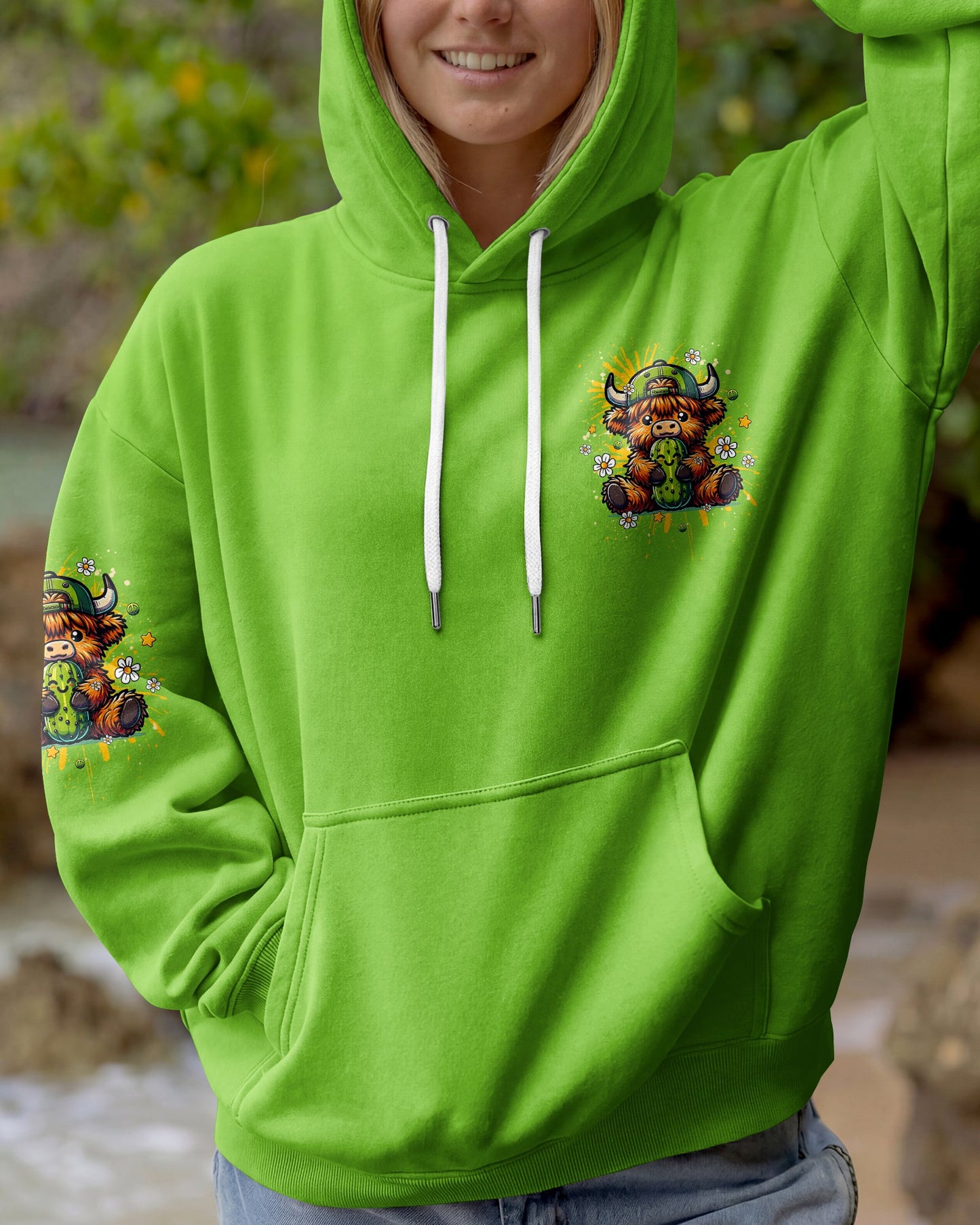 JUST DILL WITH IT COW ALL OVER PRINT - TLHG1106261