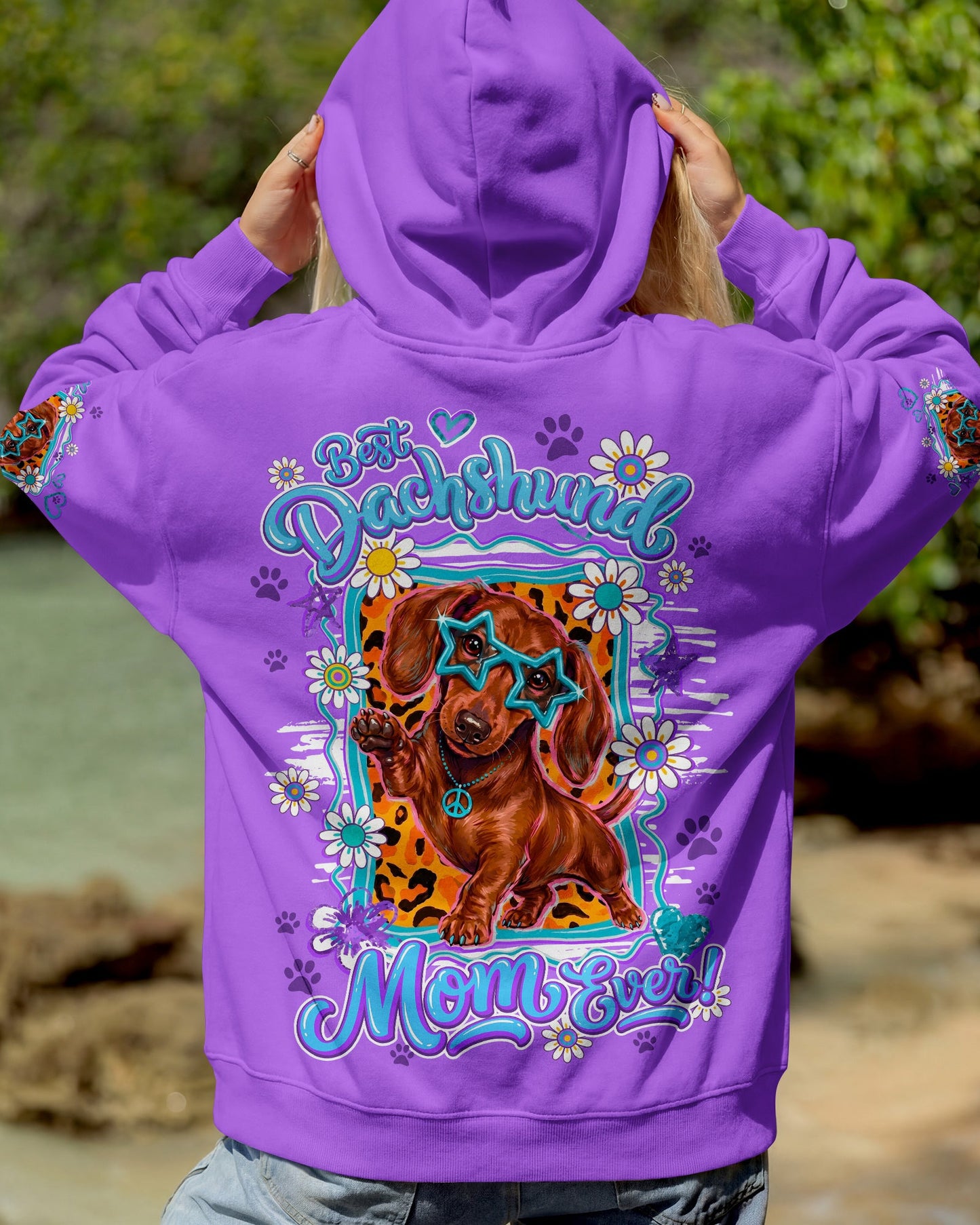 BEST DACHSHUND MOM DOG EVER ALL OVER PRINT - TY1805261