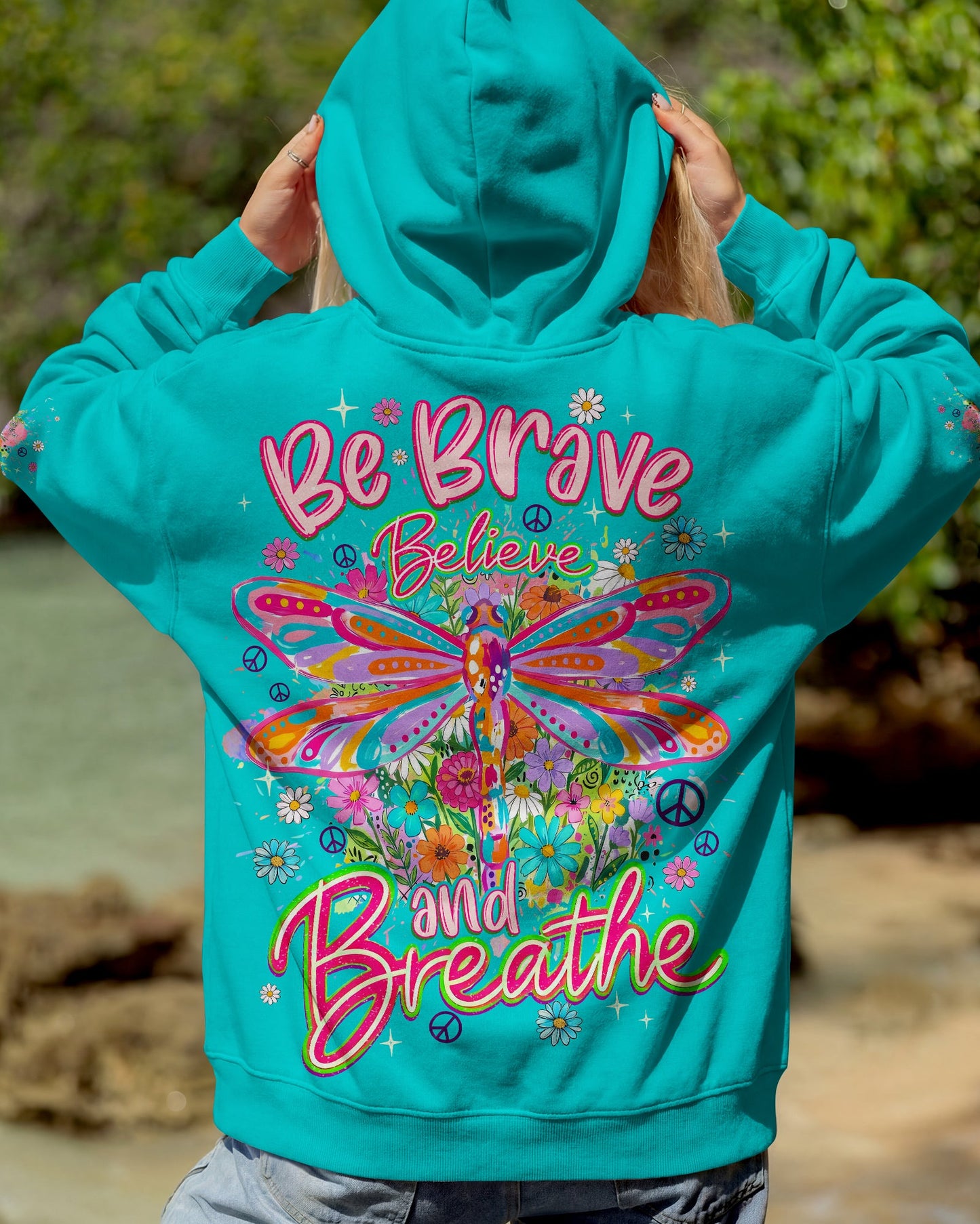 BE BRAVE BELIEVE AND BREATHE DRAGONFLY ALL OVER PRINT - TYQY0406262