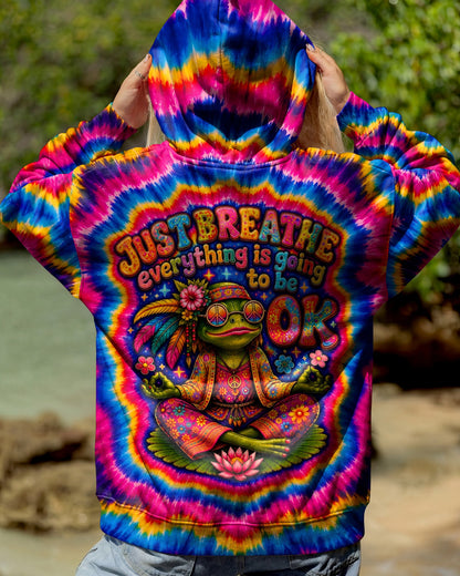 JUST BREATHE FROG SWIRL ALL OVER PRINT - KMTM2105261