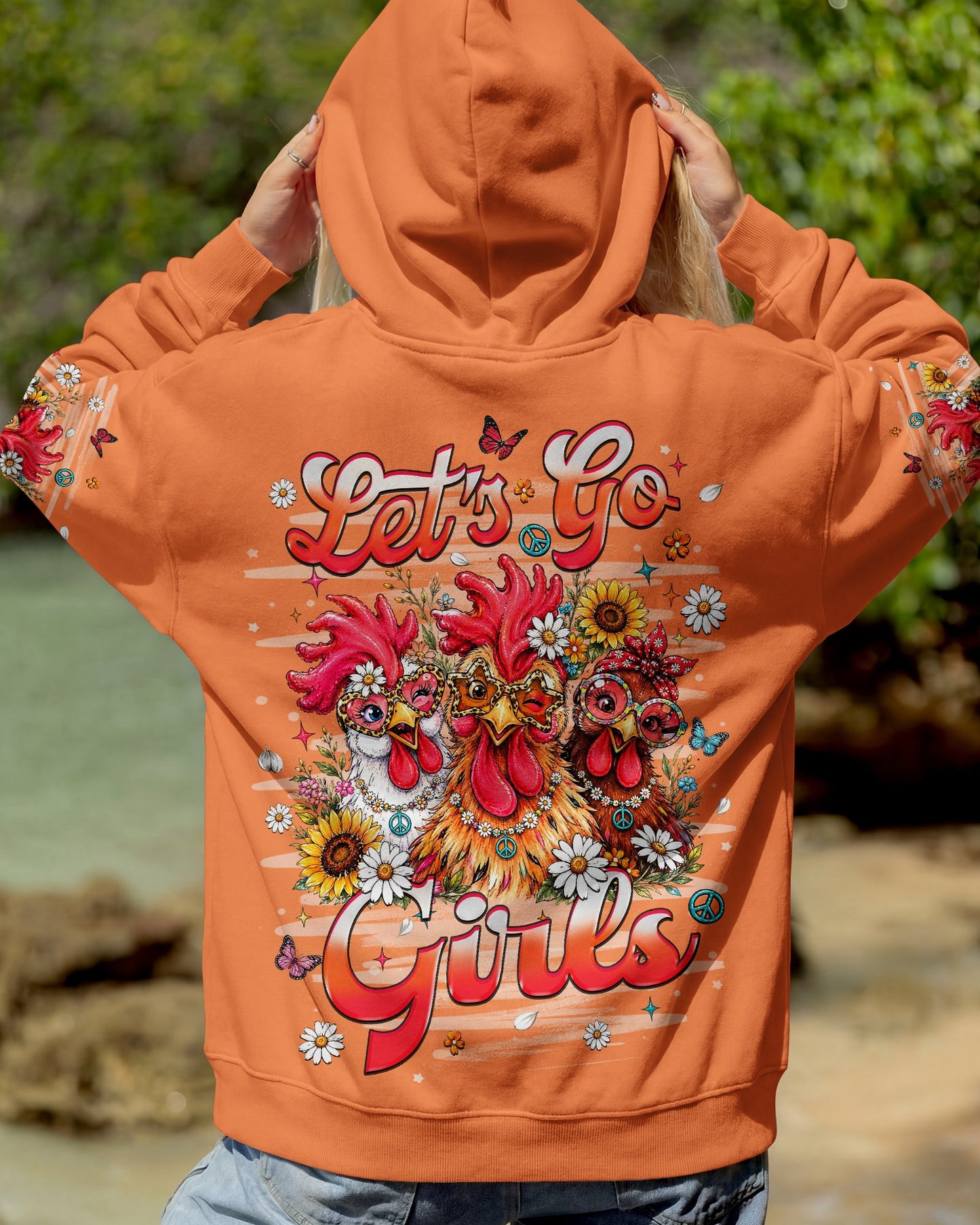 LET'S GO GIRLS CHICKEN ALL OVER PRINT    - TLHN2506262