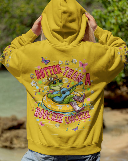 HOTTER THAN A HOOCHIE COOCHIE  FROG ALL OVER PRINT  - TLHN0505263