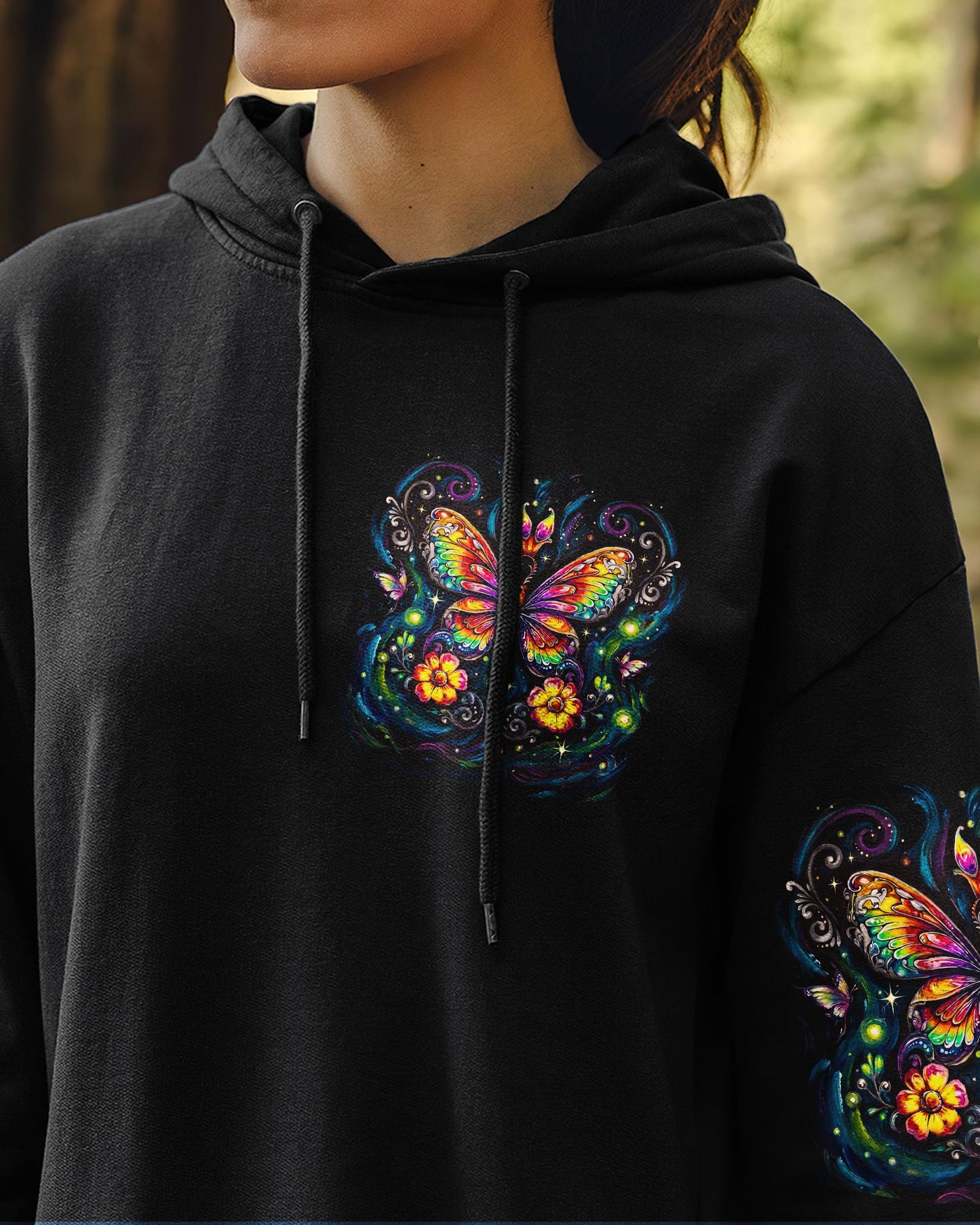 JUST BELIEVE BUTTERFLY GLOW ALL OVER PRINT - KM2404261