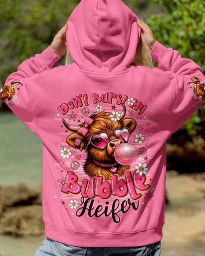 DON'T BURST MY BUBBLE  HEIFER COW ALL OVER PRINT - TLNO1106263