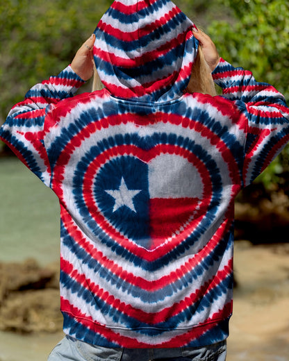 HEART TEXAS STATE RED WHITE & BLUE SWIRL ALL OVER PRINT - TLNO1206262
