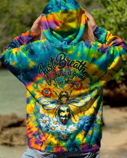 JUST BREATHE BEE SUNFLOWER ALL OVER PRINT - RI2304261