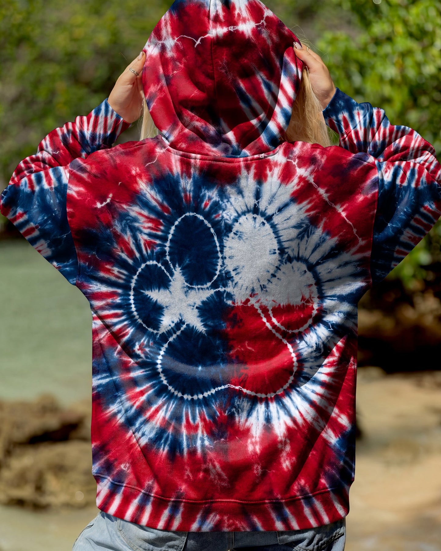 TEXAS PAW PRINT BURST ALL OVER PRINT   - TLTW1206262