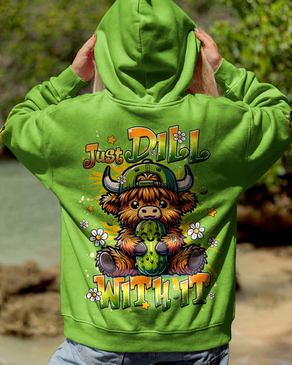 JUST DILL WITH IT COW ALL OVER PRINT - TLHG1106261