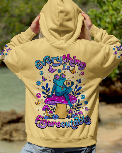EVERYTHING IS FIGUREOUTABLE FROG ALL OVER PRINT - TLNO0107264