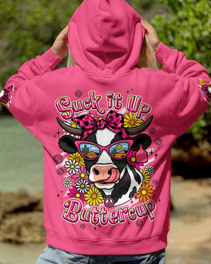 SUCK IT UP BUTTERCUP COW ALL OVER PRINT - TYPQ1306262