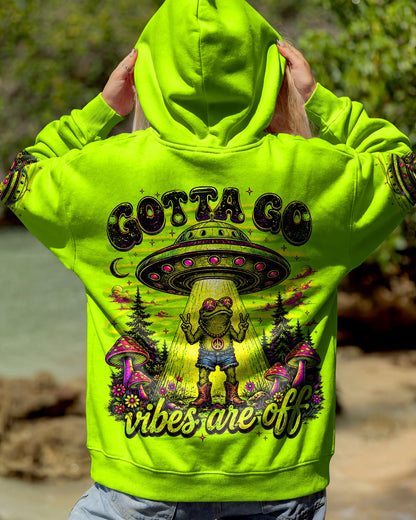 GOTTA GO VIBES ARE OFF FROG ALL OVER PRINT - TLNT1906261