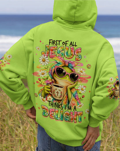 FIRST OF ALL JESUS THINKS FROG ALL OVER PRINT  - TLHG0107261