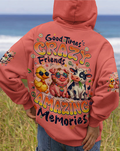 GOOD TIMES CRAZY FRIENDS AMAZING MEMORIES ALL OVER PRINT - TYQY1404262