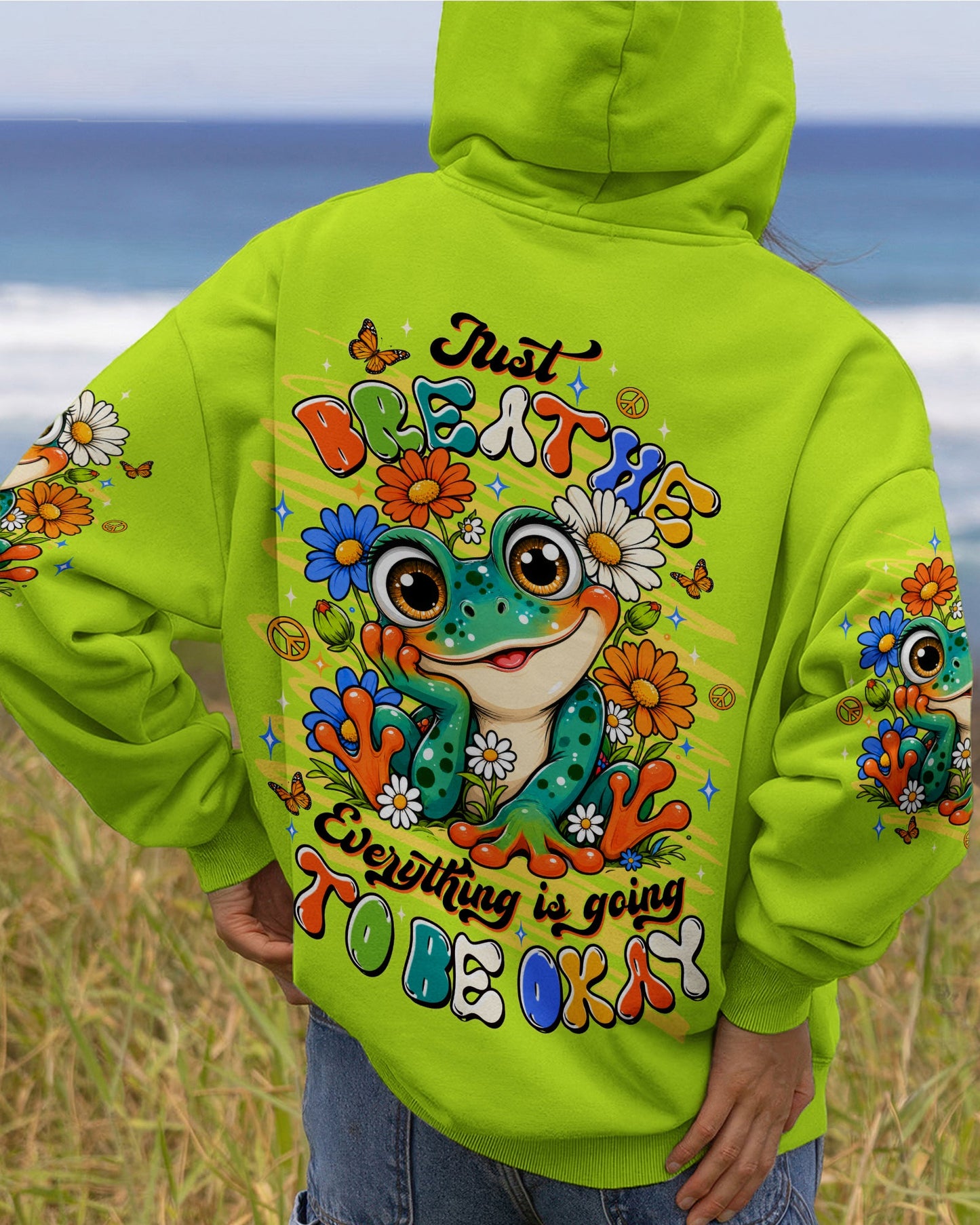 JUST BREATHE FROG ALL OVER PRINT - TLTW1906264
