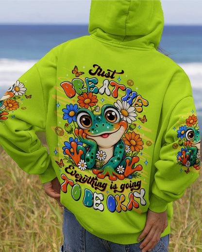 JUST BREATHE FROG ALL OVER PRINT - TLTW1906264