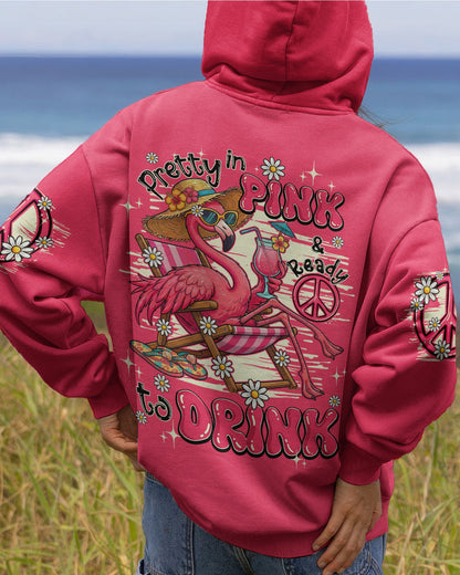 PRETTY IN PINK FLAMINGO ALL OVER PRINT - TY0904261