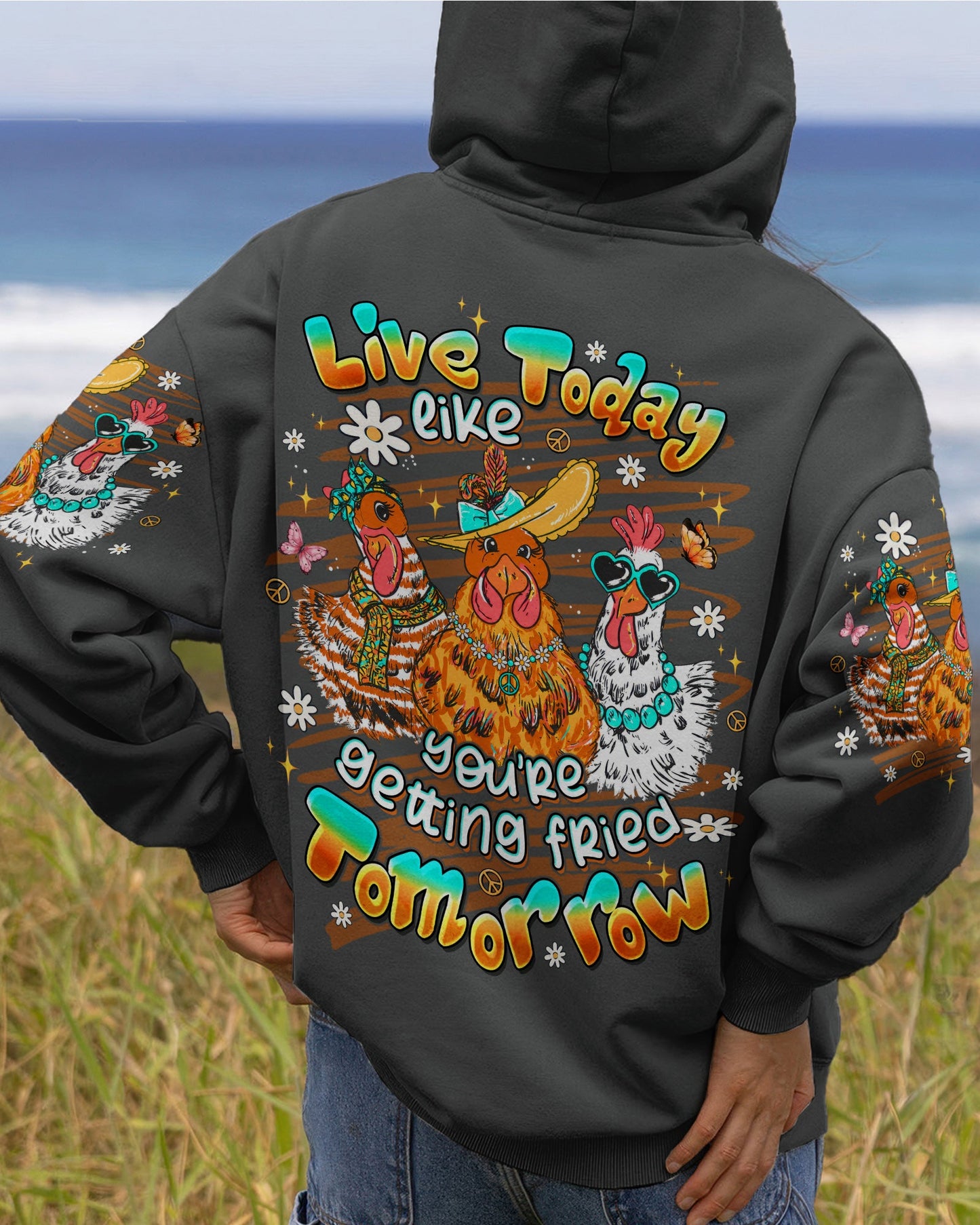 LIVE TODAY CHICKEN  ALL OVER PRINT  - TLTW1506263