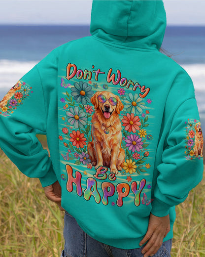 DON'T WORRY BE HAPPY GOLDEN RETRIEVER ALL OVER PRINT - TYLN0405262